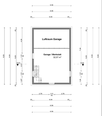 Dachgeschoss Garage