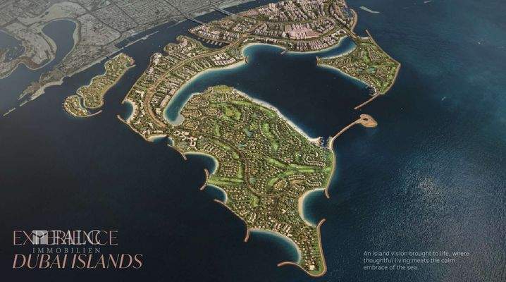Ansicht auf Dubai Insel