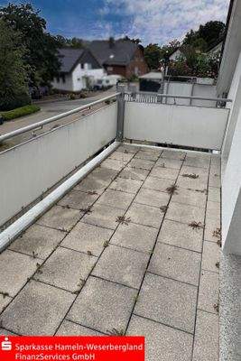 Balkon in südlicher Ausrichtung mit Markise