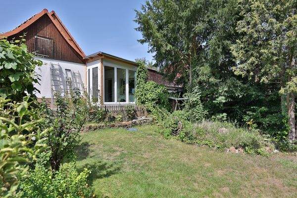 Haus Rückansicht/Wintergarten