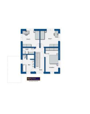 Grundriss OG möbliert