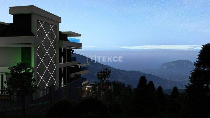 Detached Villas Featuring Infinity Pools in Alanya Tepe