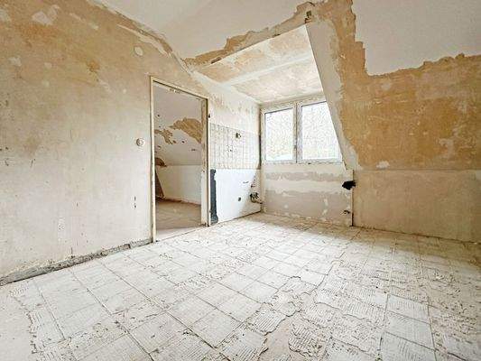 Bauzustand - Mögliche Küche (DG)