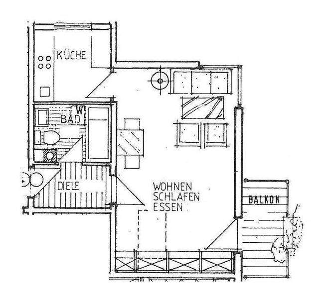 Grünes Thon: renovierte 1-Zi.-Wohnung mit Balkon! - Photo 4