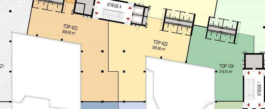 Plan 2. OG Stiege 1 und 4