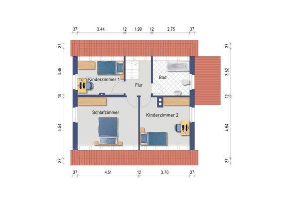 Grundriss Dachgeschoss
