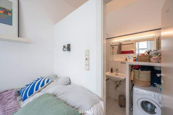 Schlafbereich | Zugang zum Bad