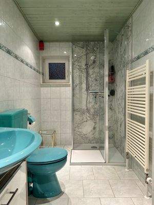 Duschbad im Souterrain - Einliegerwohnung