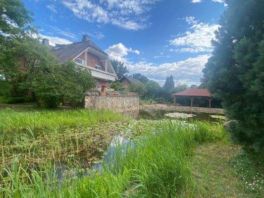 Blick vom Grundstück