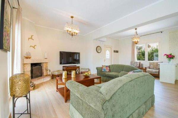 Kreta, Kokkino Chorio: Villa mit spektakulärem Blick auf das Meer und den Sonnenuntergang zu verkaufen