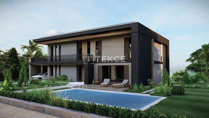 Villa in a Peaceful Complex Surrounded by Nature in Trabzon Ortahisar