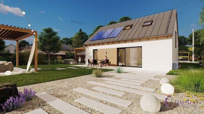 Largo 85 Außenansicht 2 mit Logo