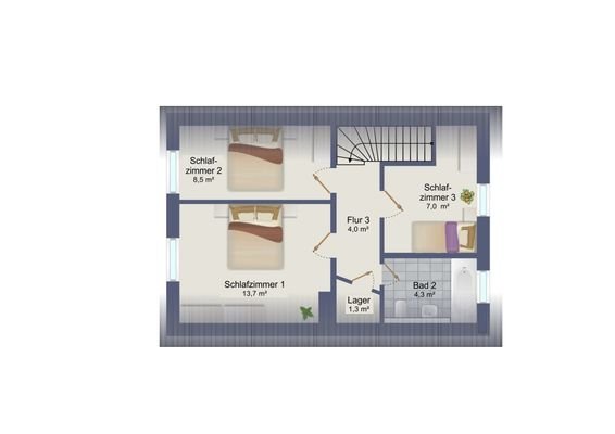 Grundriss Obergeschoss