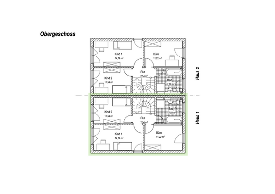 OG Grundrisse DHH_Haus 1