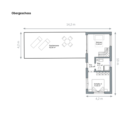 Grundriss L-Cube, OG