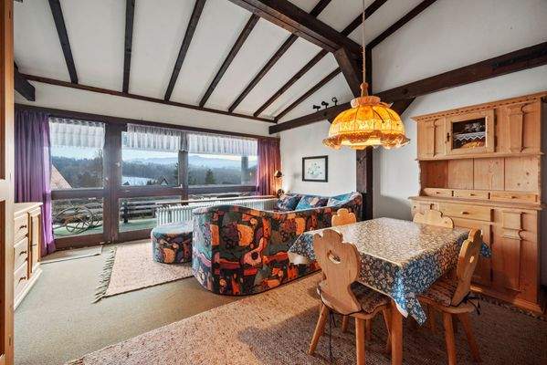 Blick auf den Balkon