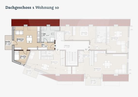 Grundriss Wohnung Nr. 10