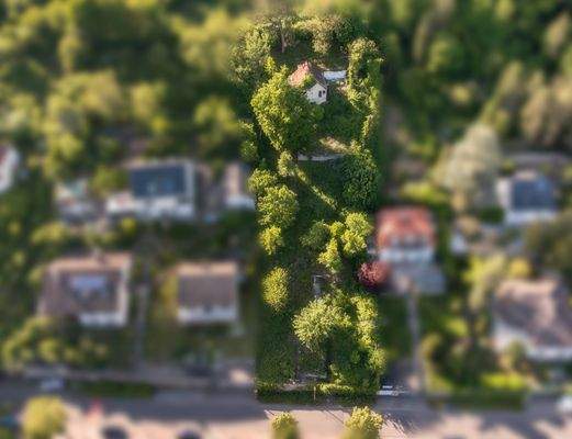 Luftaufnahme vom Grundstück