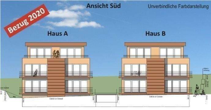Frontansicht des Bauvorhabens