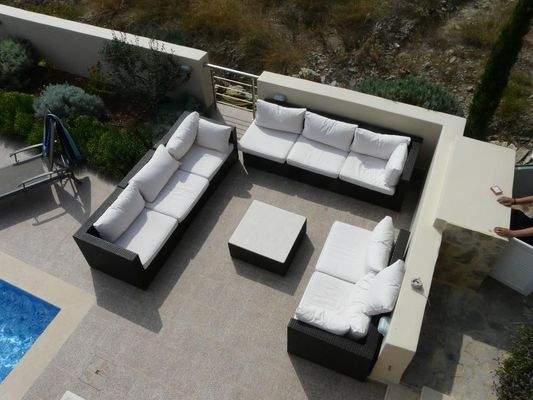 Südostkreta, Lagkada: Schöne Villa mit Meerblick zu verkaufen