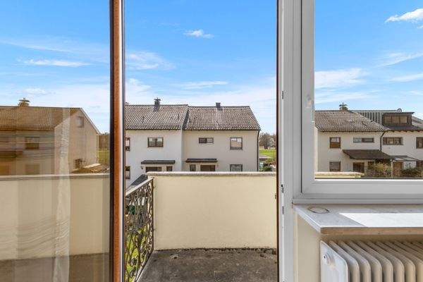 Direkter Übergang vom Schlafzimmer auf den Balkon