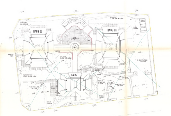 Lageplan, ETW befindet sich in Haus 3