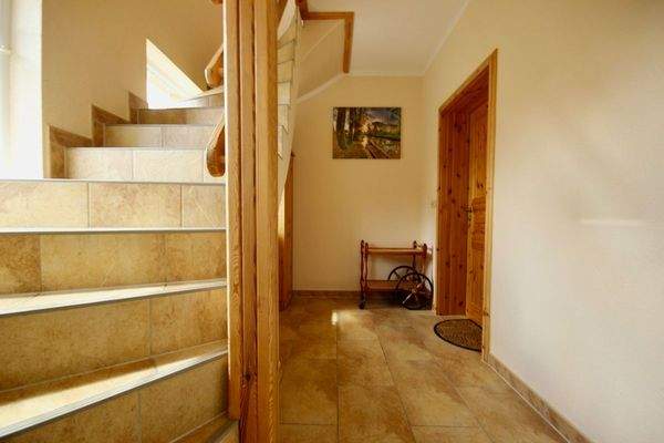 Treppenaufgang zu den Appartements