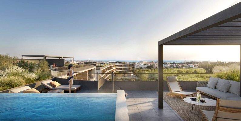 VISUALISIERUNG TERRASSE MIT POOL