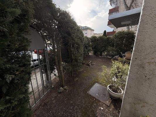 Terrasse vor Wohnbereich