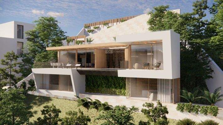 Projekt einer Villa zum Verkauf in Costa de la Calma, Mallorca