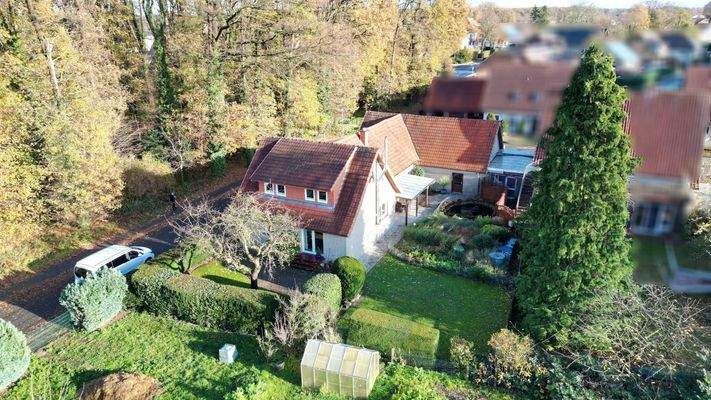 Seitenansicht und Gartensicht