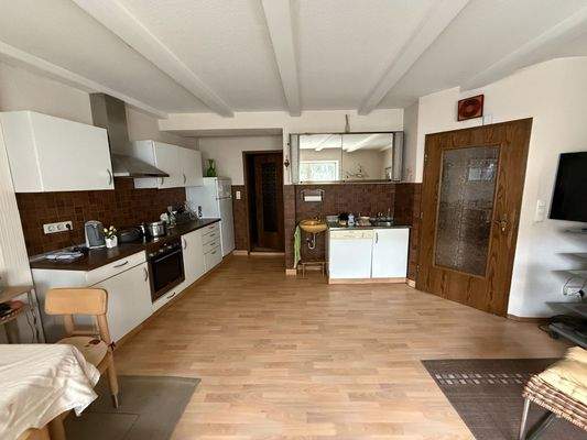 Blick  in die Küche