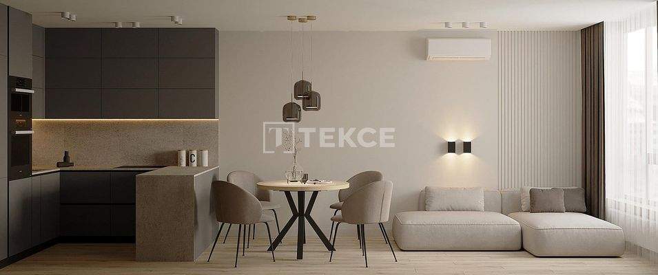 Apartments in a Project Near the Airport in Altıntaş Antalya