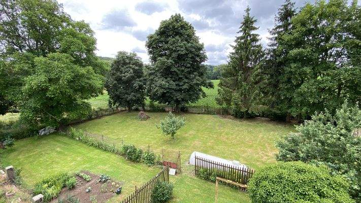 Blick ins Grundstück links