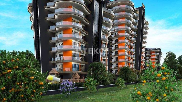 Apartments with Scenic Nature View in Mahmutlar Center Alanya