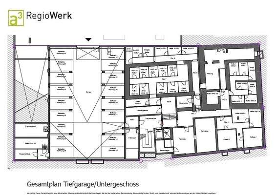 Gesamtplan Tiefgarage