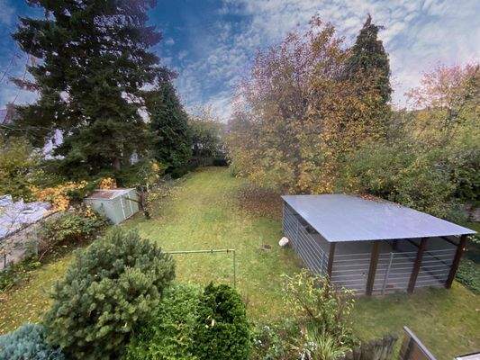 Ausblick vom Zimmer DG - Garten