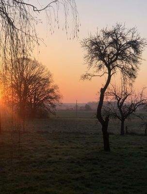 Blick übers Land im Spätherbst