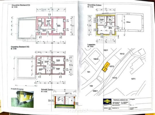 Plan Bauernhaus Zubau