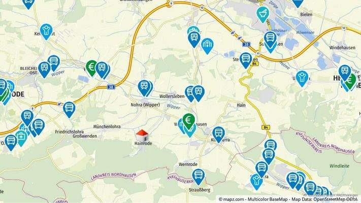 Geolyzer Kartenausschnitt