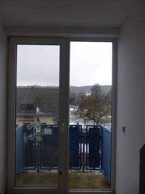 Balkon mit Blick in die Natur