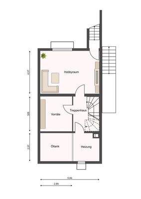 3601105 Grundriss Keller