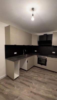 Offene Küche im Wohnzimmer 