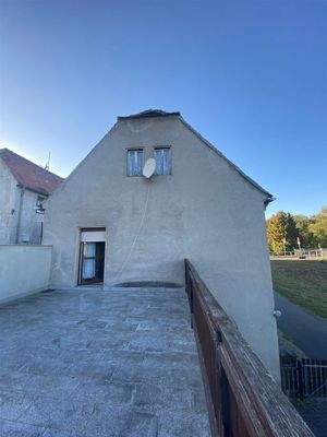 Blick vn Terrasse zum WZ