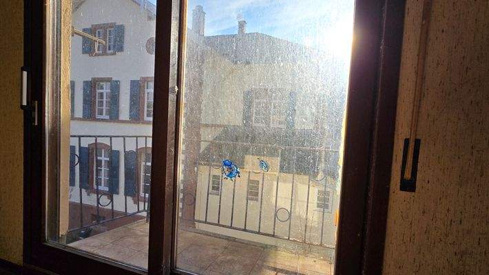 Zugang zum Balkon von der Küche