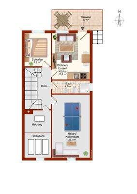 Grundriss Untergeschoss