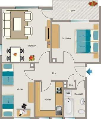 Grundriss exemplarisch