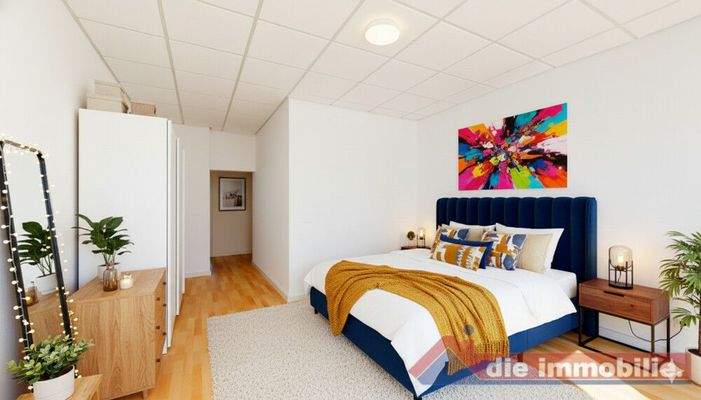 KI- möbliertes Schlafzimmer