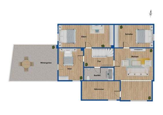 Grundriss Obergeschoss