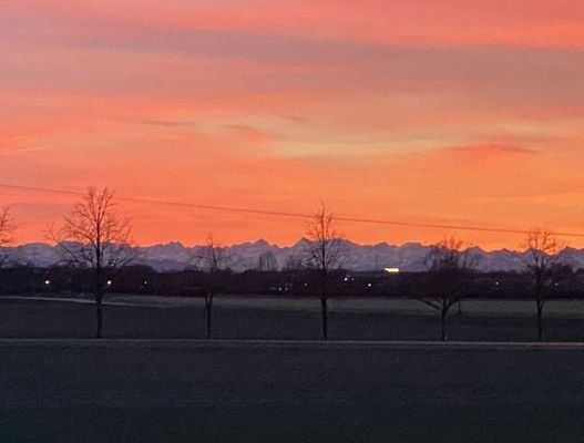 Alpenblick bei Föhn